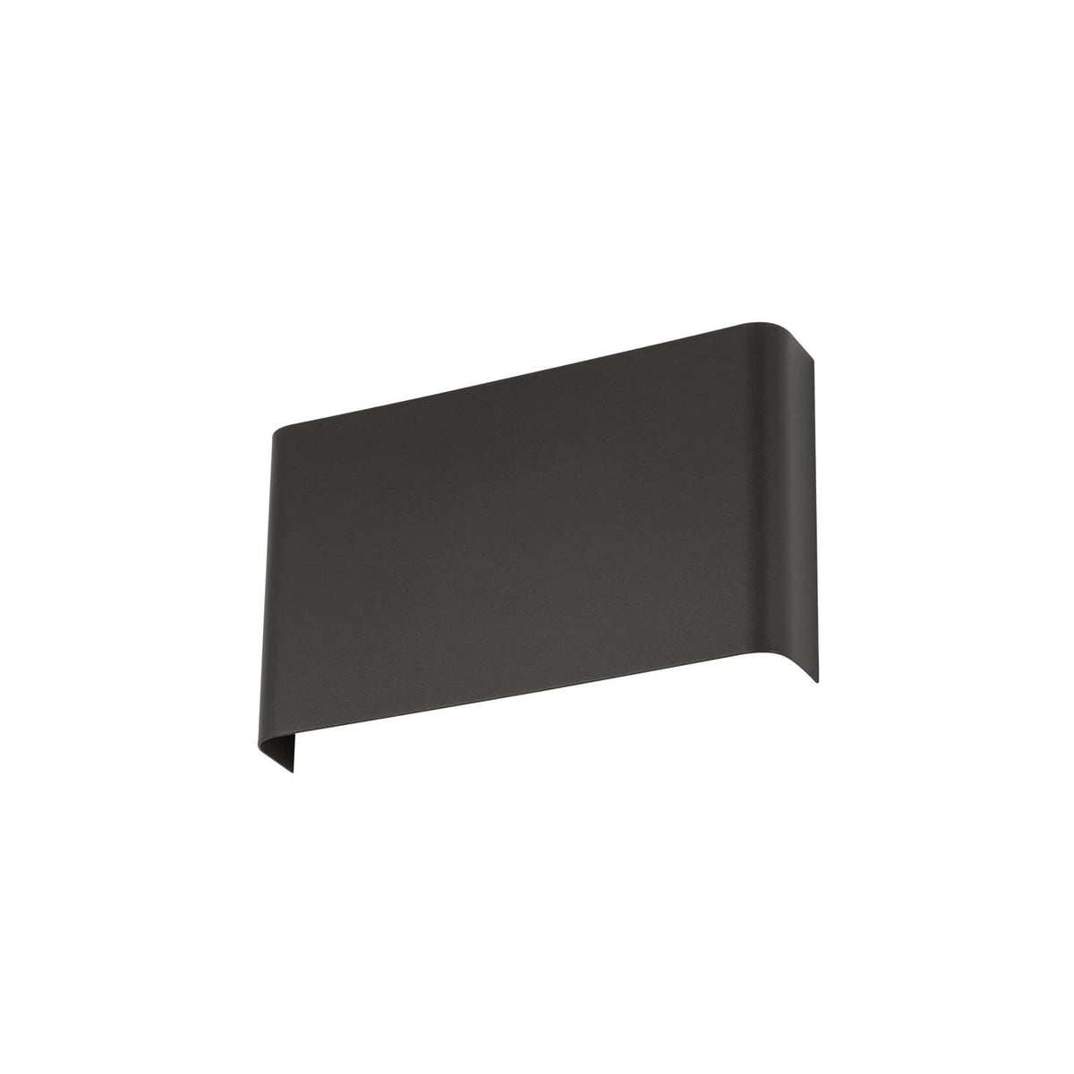 Applique murale Haga en acier, gris foncé, hauteur 15 cm