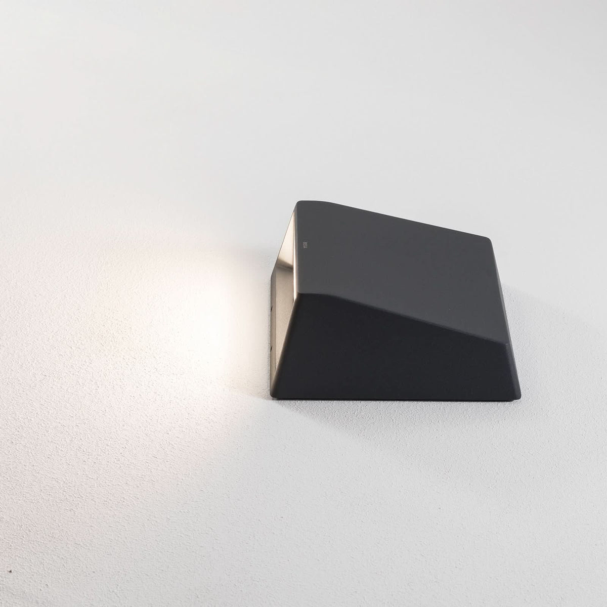 Potelet d'extérieur LED 85118K3 en verre, graphite, hauteur 11 cm