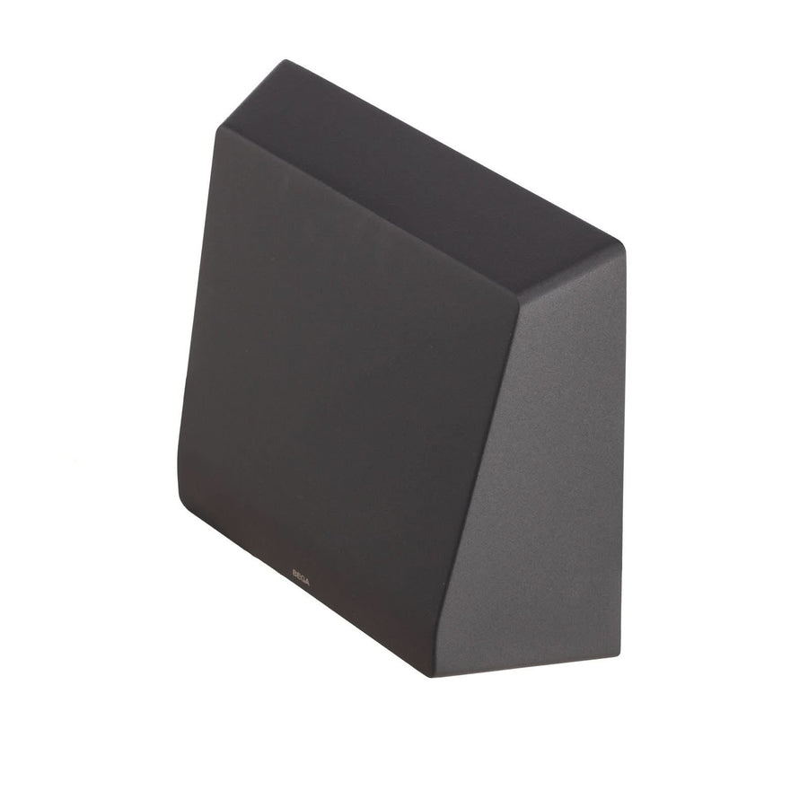 Potelet d'extérieur LED 85118K3 en verre, graphite, hauteur 11 cm