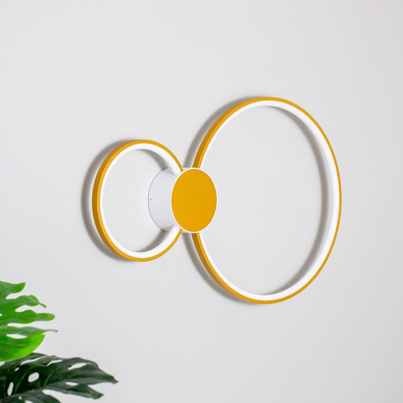 Applique murale LED 51298.4 en métal, laiton mat et blanc, hauteur 68 cm