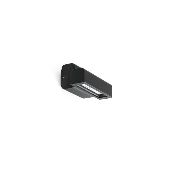 Applique d'extérieur LED Balic en aluminium, noir, hauteur 6,6 cm, IP65