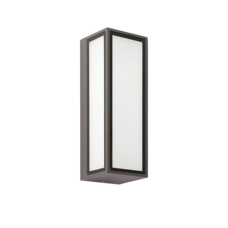 Applique d'extérieur LED Pivot en aluminium, gris foncé, hauteur 26 cm, IP65