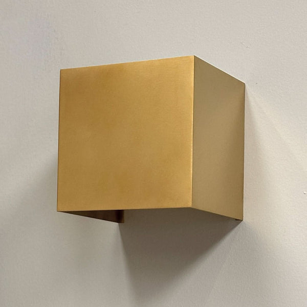 Applique murale LED Venus en aluminium, laiton, 2 lumières, hauteur 10 cm