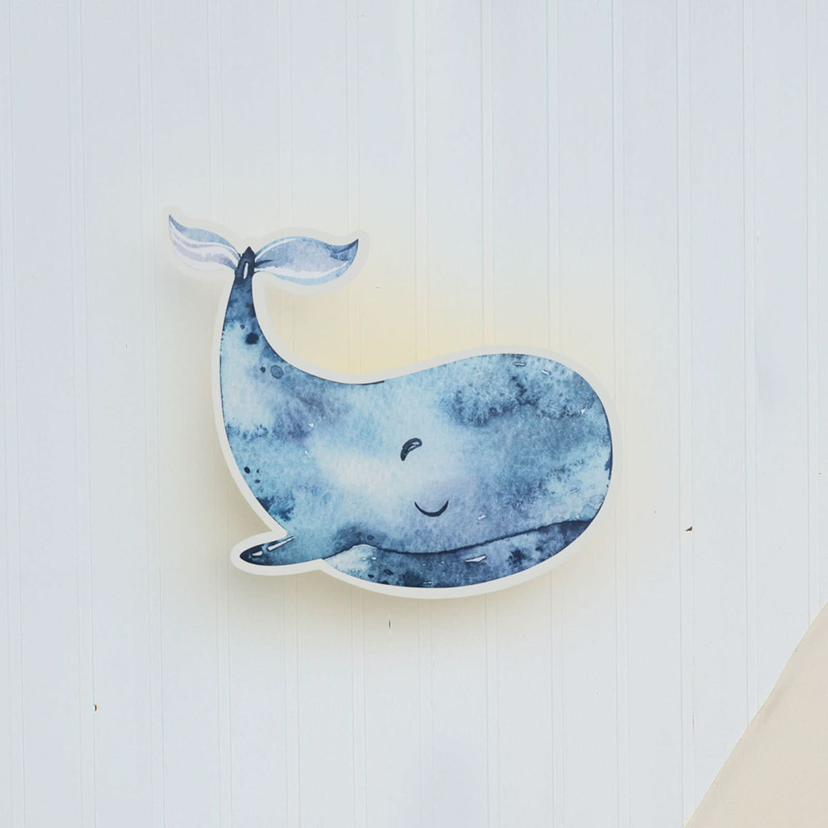 Applique murale LED Paul Cachalot, bleu, hauteur 20 cm