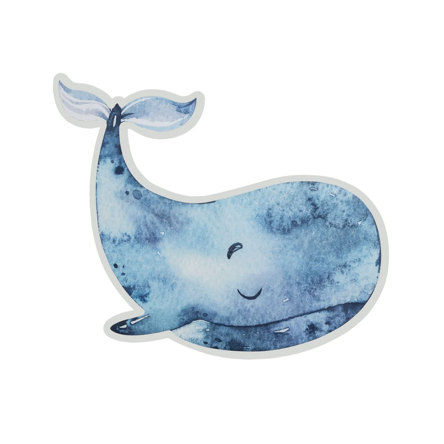 Applique murale LED Paul Cachalot, bleu, hauteur 20 cm