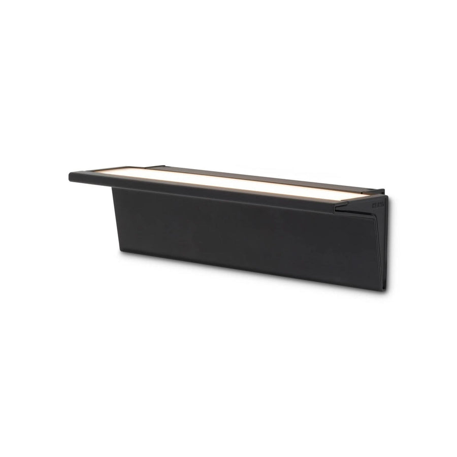 Applique murale LED Zena en aluminium, noir, hauteur 7 cm, 3000 K