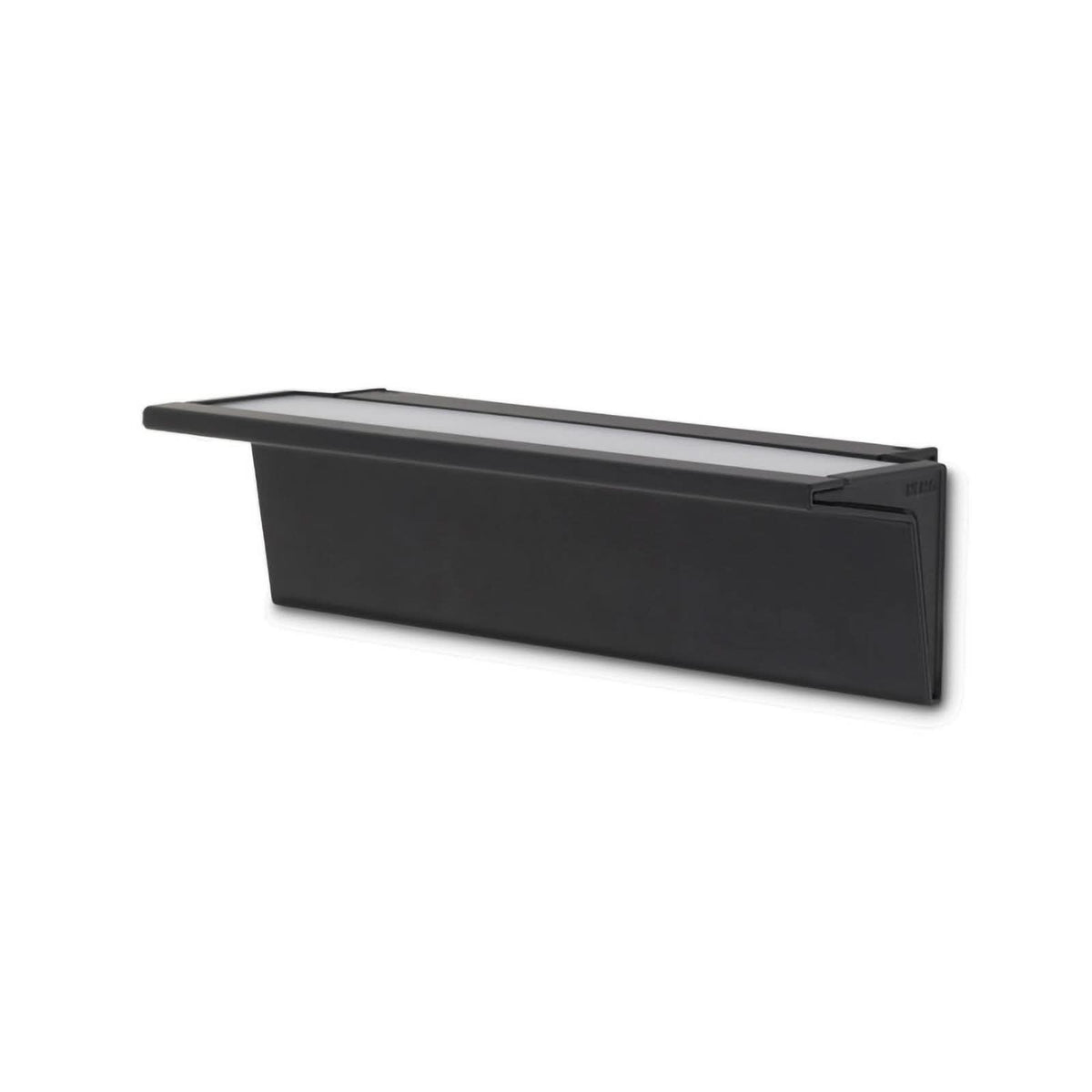 Applique murale LED Zena en aluminium, noir, hauteur 7 cm, 3000 K