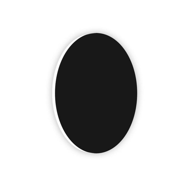 Applique murale LED DLS Orbit en aluminium, noir, Ø 25 cm