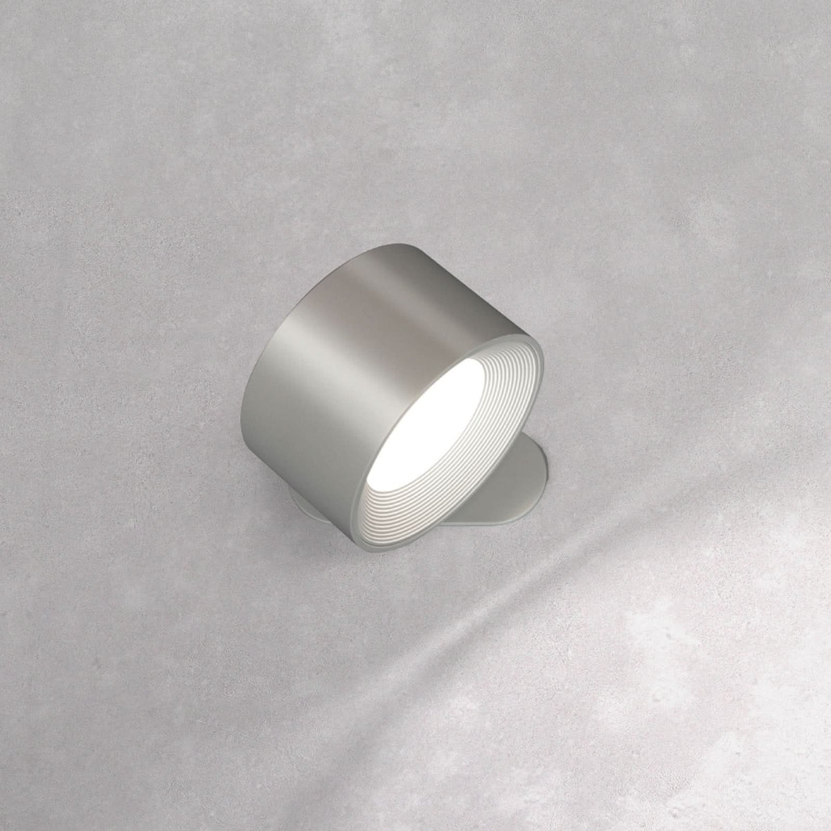 Applique murale LED rechargeable Magnetics, argenté, hauteur 4,5 cm