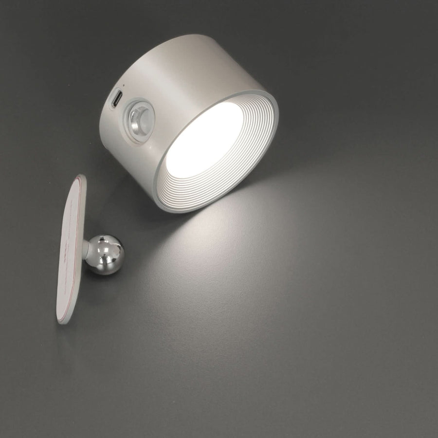 Applique murale LED rechargeable Magnetics, argenté, hauteur 4,5 cm