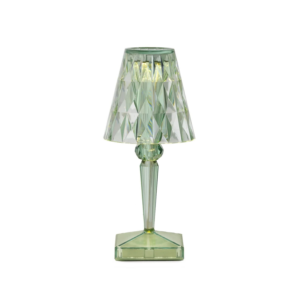 Lampe à poser d'extérieur LED rechargeable Battery, vert menthe, hauteur 30 cm, IP54