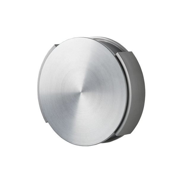 Applique murale Rotate en métal, aluminium brossé, 2 lumières, Ø 15 cm