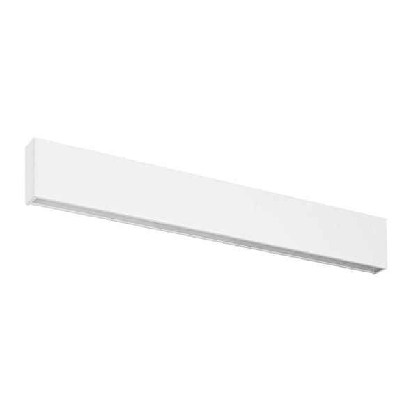 Applique murale LED Box W2 Bi-Emission en métal, blanc, hauteur 8,6 cm, 2700 K, 25 W