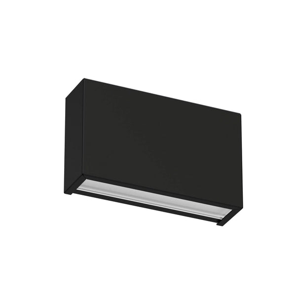 Applique murale LED Box W2 Bi-Emission en métal, noir, hauteur 8,6 cm, 2700 K, 10 W