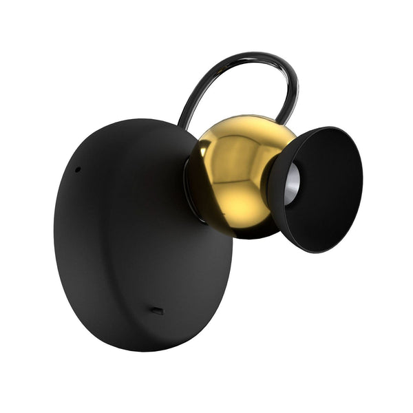 Applique murale LED Duck en aluminium, noir, Ø 11,2 cm