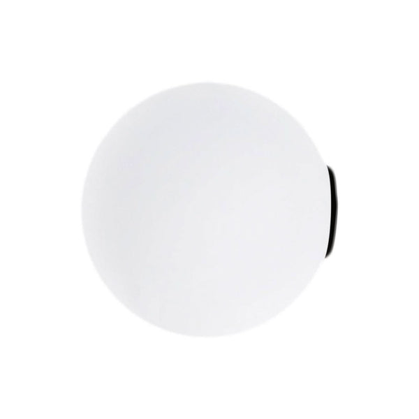 Applique murale Maoo en verre, blanc satiné, Ø 12 cm
