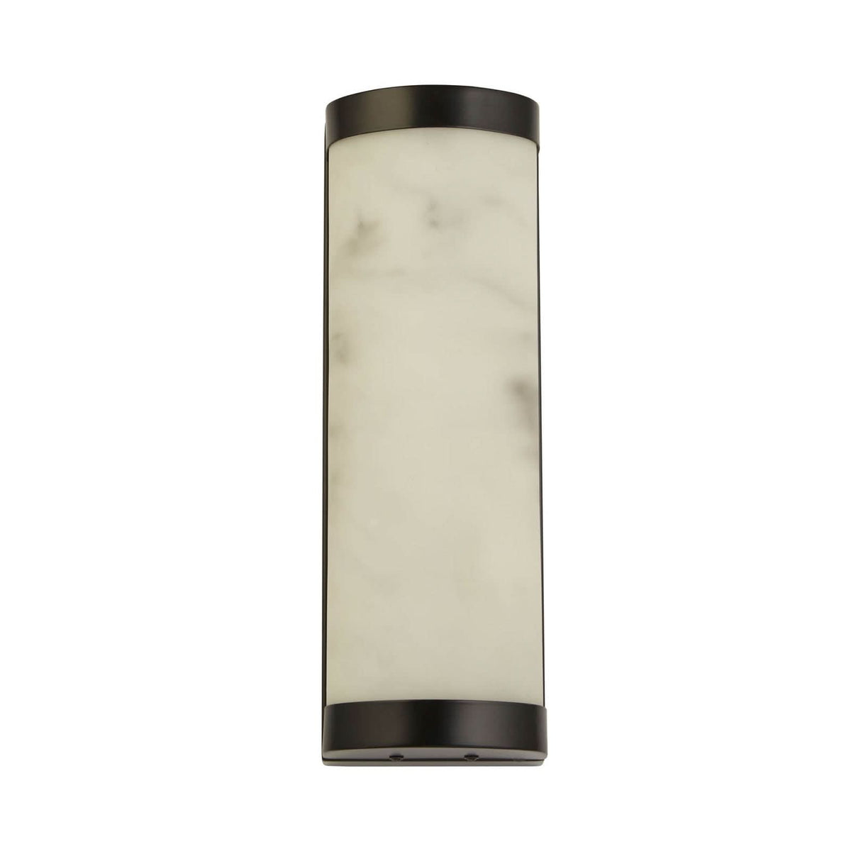 Applique murale LED Nile en acier, noir et blanc, hauteur 36 cm, IP44