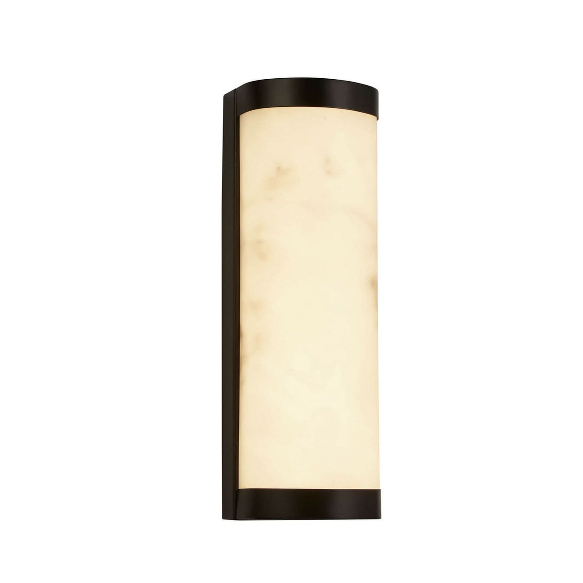 Applique murale LED Nile en acier, noir et blanc, hauteur 36 cm, IP44