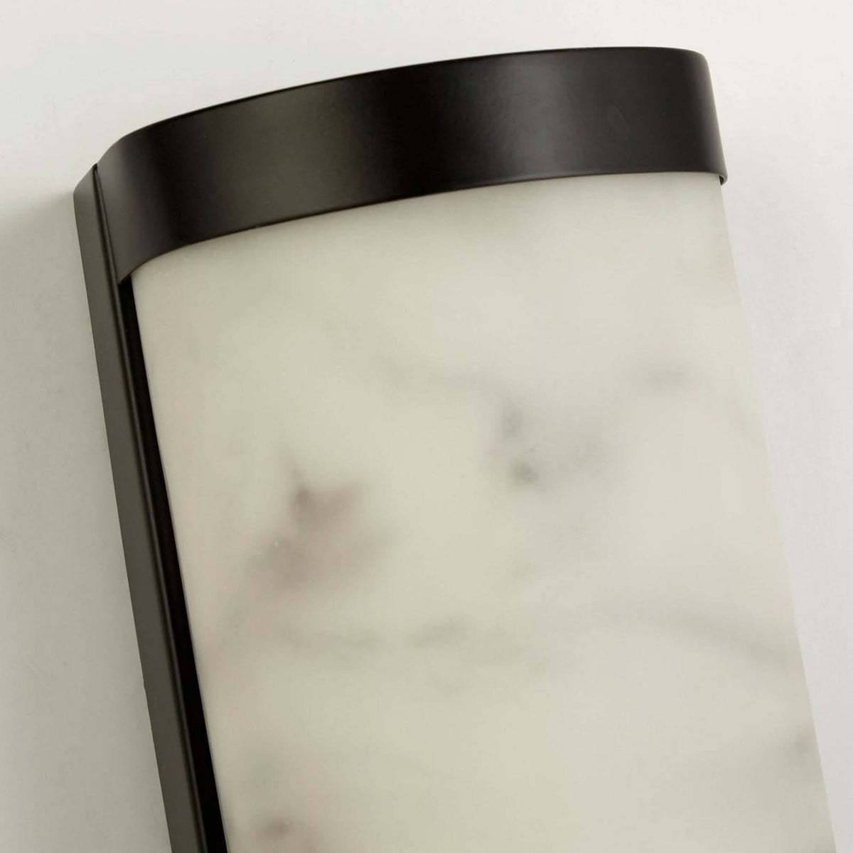 Applique murale LED Nile en acier, noir et blanc, hauteur 36 cm, IP44