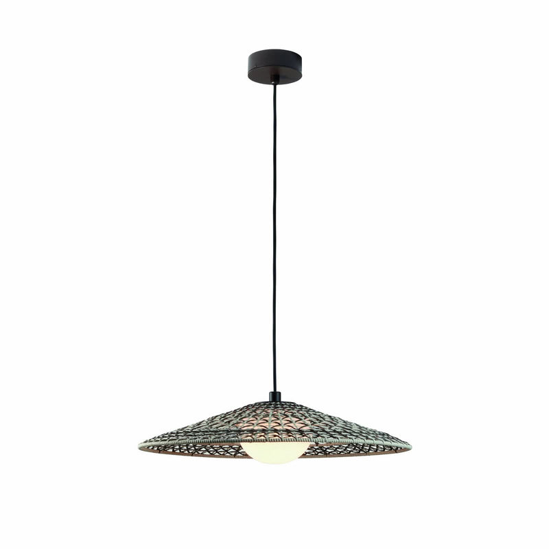 Suspension d'extérieur LED Nans Balis S/55, marron, Ø 55 cm, IP54