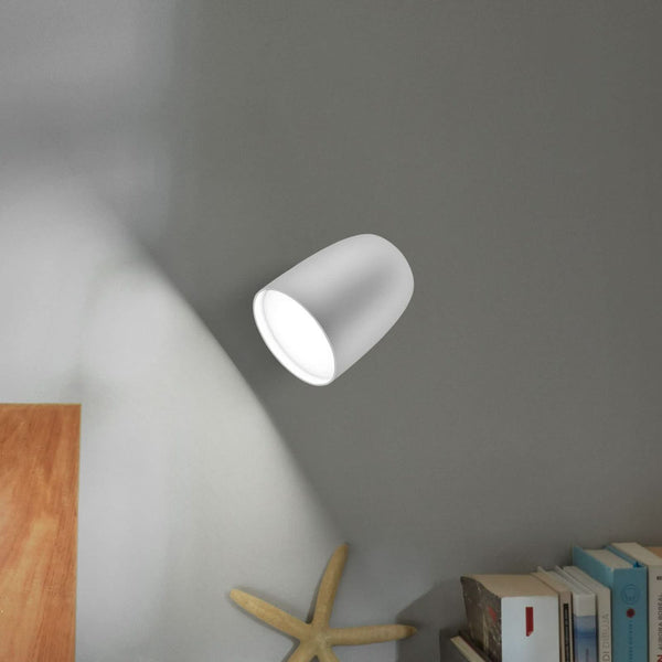 Applique d'extérieur LED Nut en aluminium, blanc, Ø 10 cm, IP54