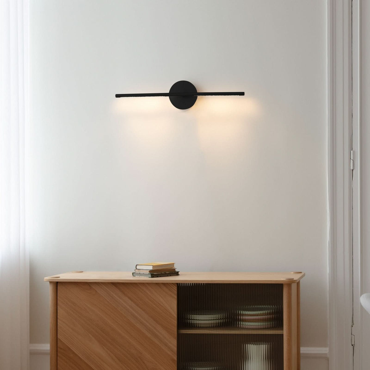 Applique murale LED Omni en aluminium, noir, 2700 K, 17 W