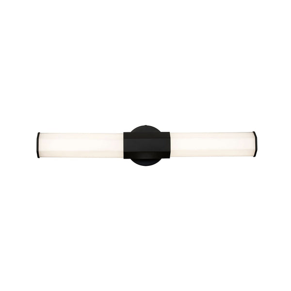 Applique murale LED Dual en verre, noir et blanc, hauteur 12,7 cm, IP44