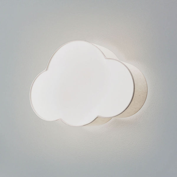 Applique murale Cloud en tissu, beige, 2 lumières, hauteur 31 cm
