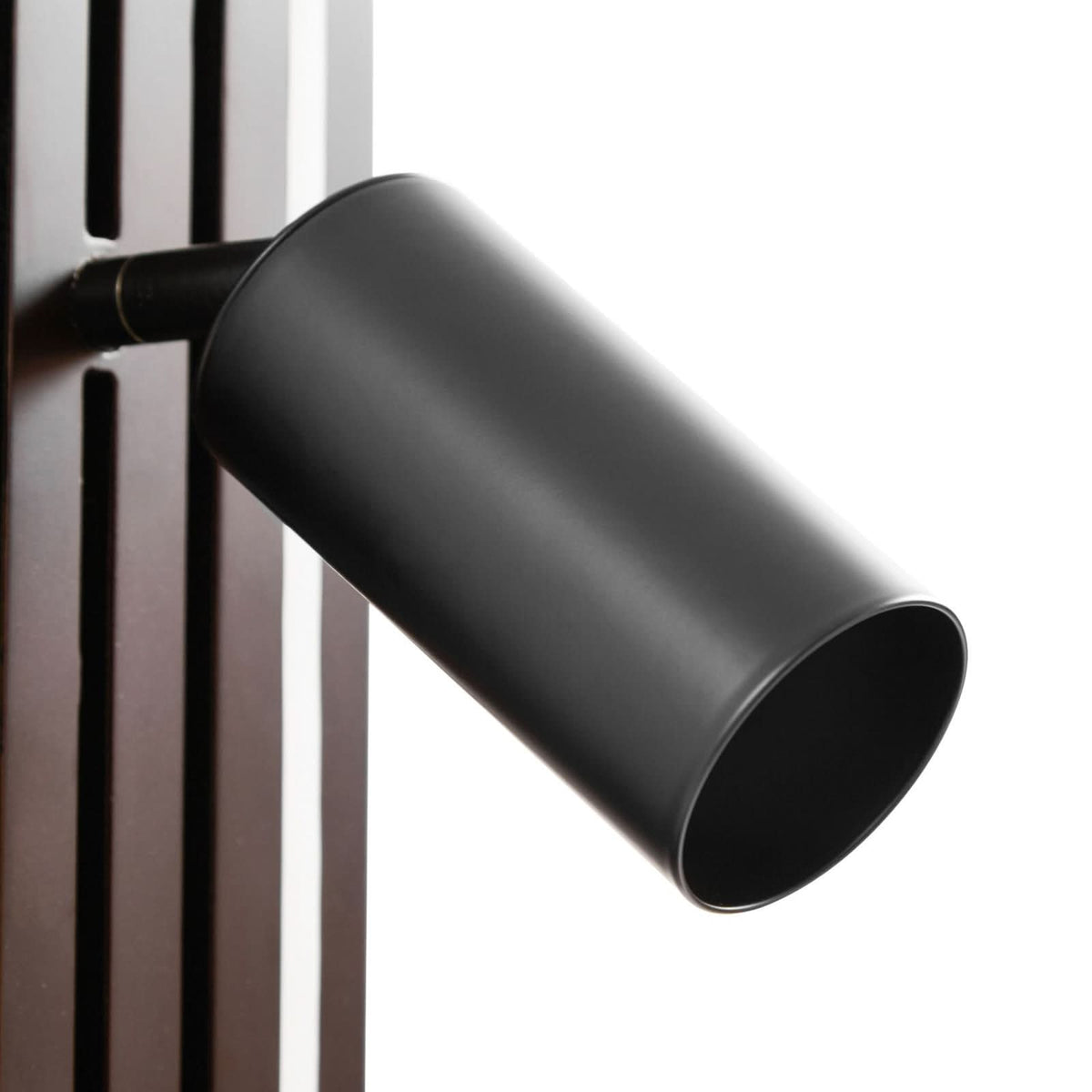 Applique murale LED Tiron en chêne, bois et noir, hauteur 35 cm