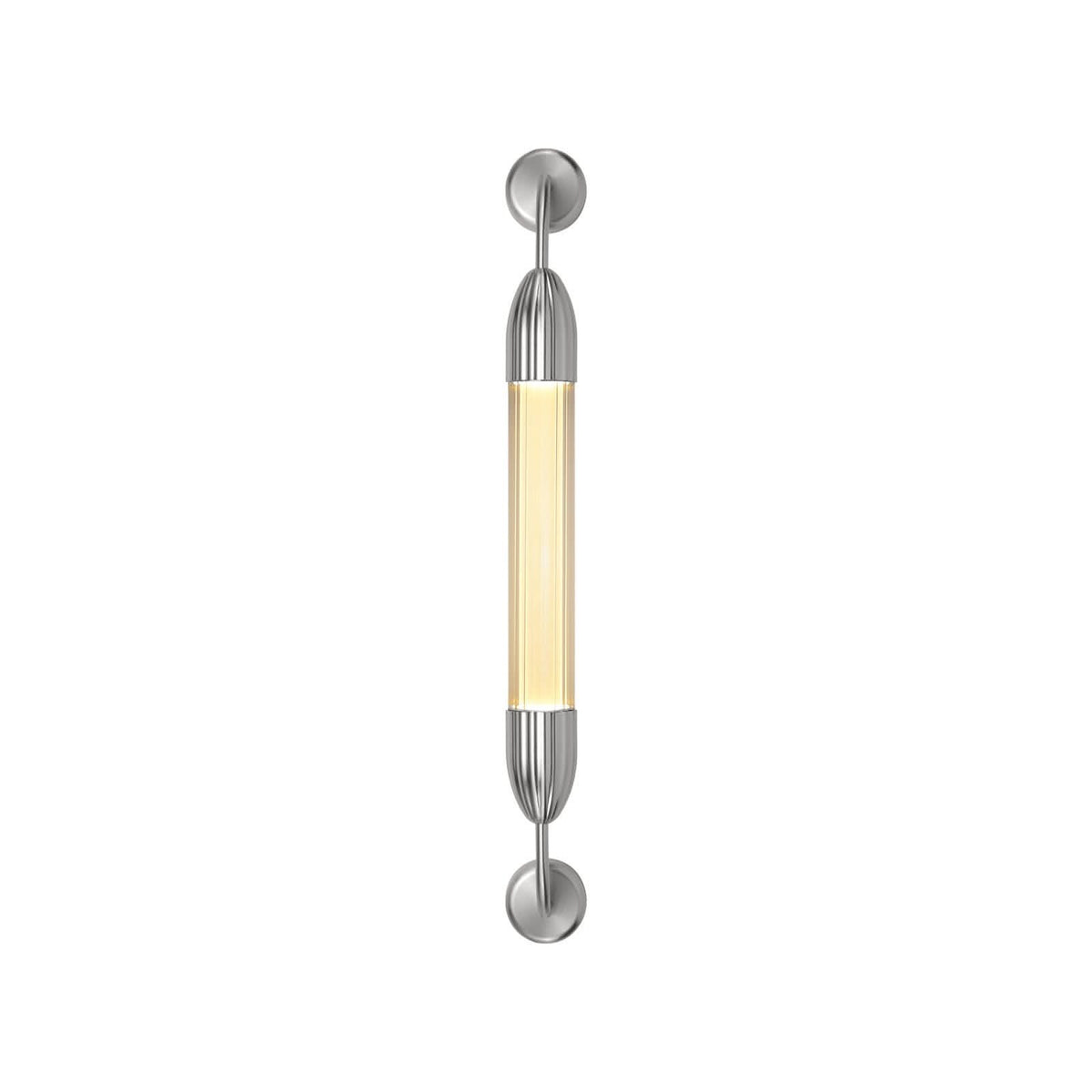 Applique murale Lemon Squeeze en verre, blanc, 15 W, longueur 77 cm