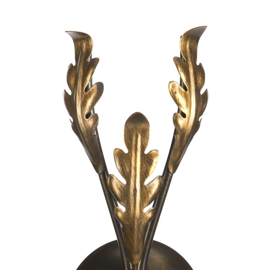 Applique murale Gretel en métal, bronze, 2 lumières, hauteur 40 cm