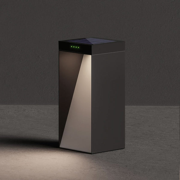 Lampe solaire d'extérieur LED Milio Side en aluminium, anthracite, hauteur 35 cm, IP65