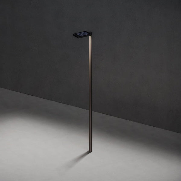 Lampe solaire d'extérieur LED Link en aluminium, anthracite, hauteur 3 cm, IP65