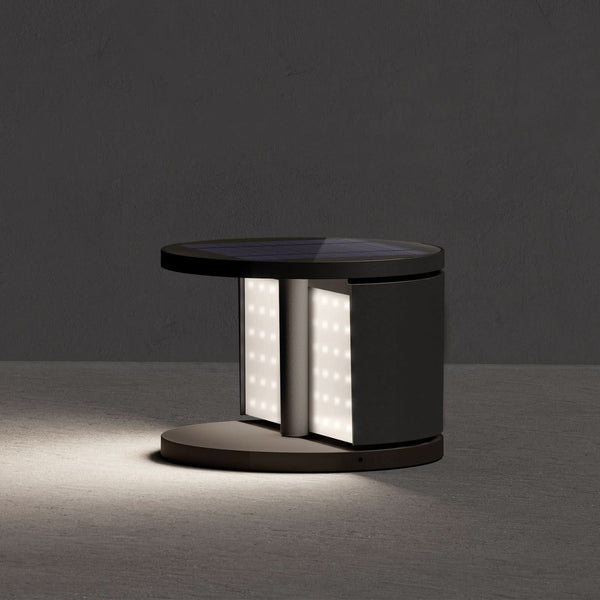 Lampe solaire d'extérieur LED Swing en aluminium, anthracite, Ø 20 cm, IP65