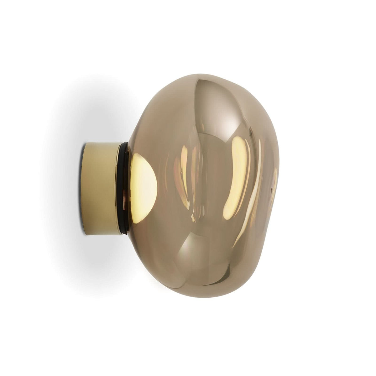 Applique murale LED Melt, bronze, Ø 29 cm