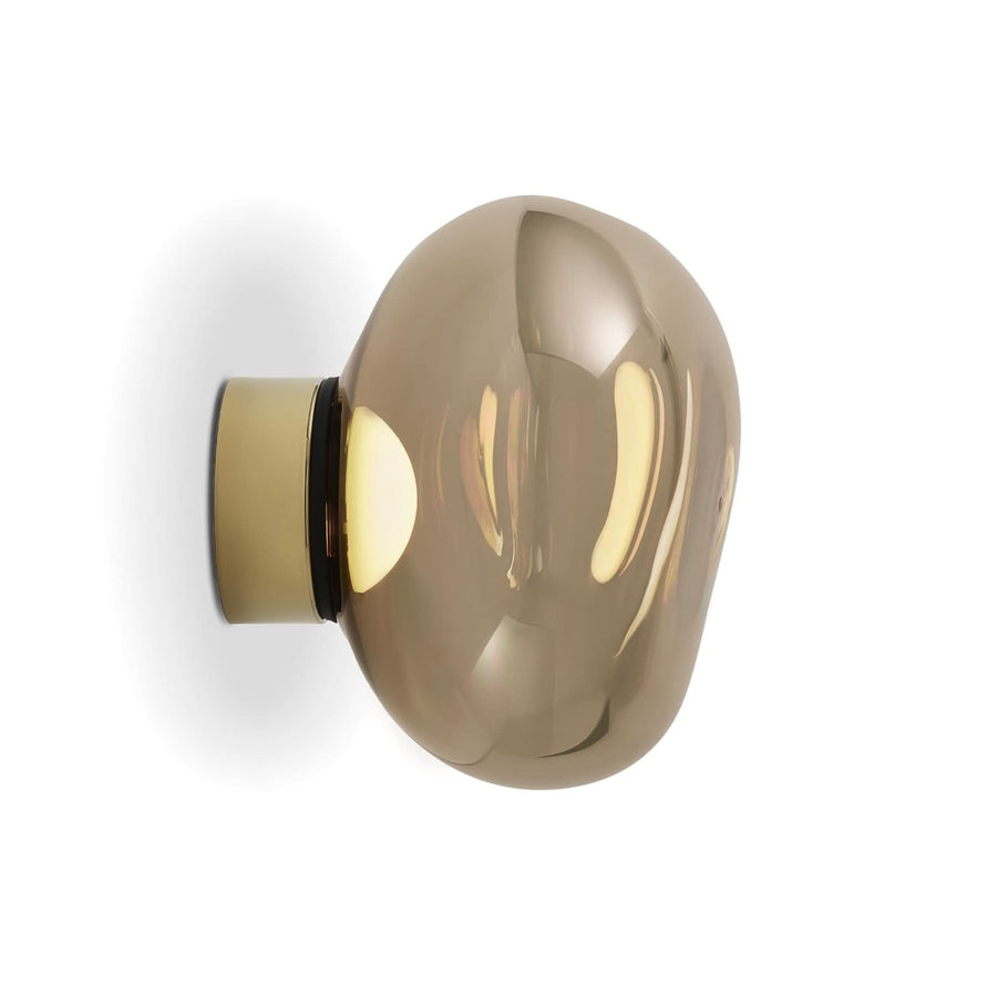 Applique murale LED Melt, bronze, Ø 29 cm