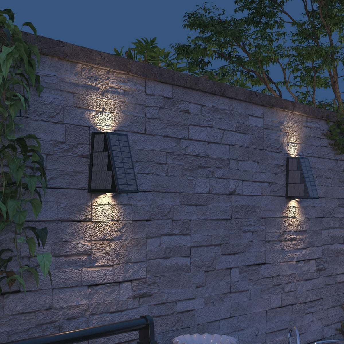 Applique d'extérieur LED Matera, noir, hauteur 15,3 cm, IP44