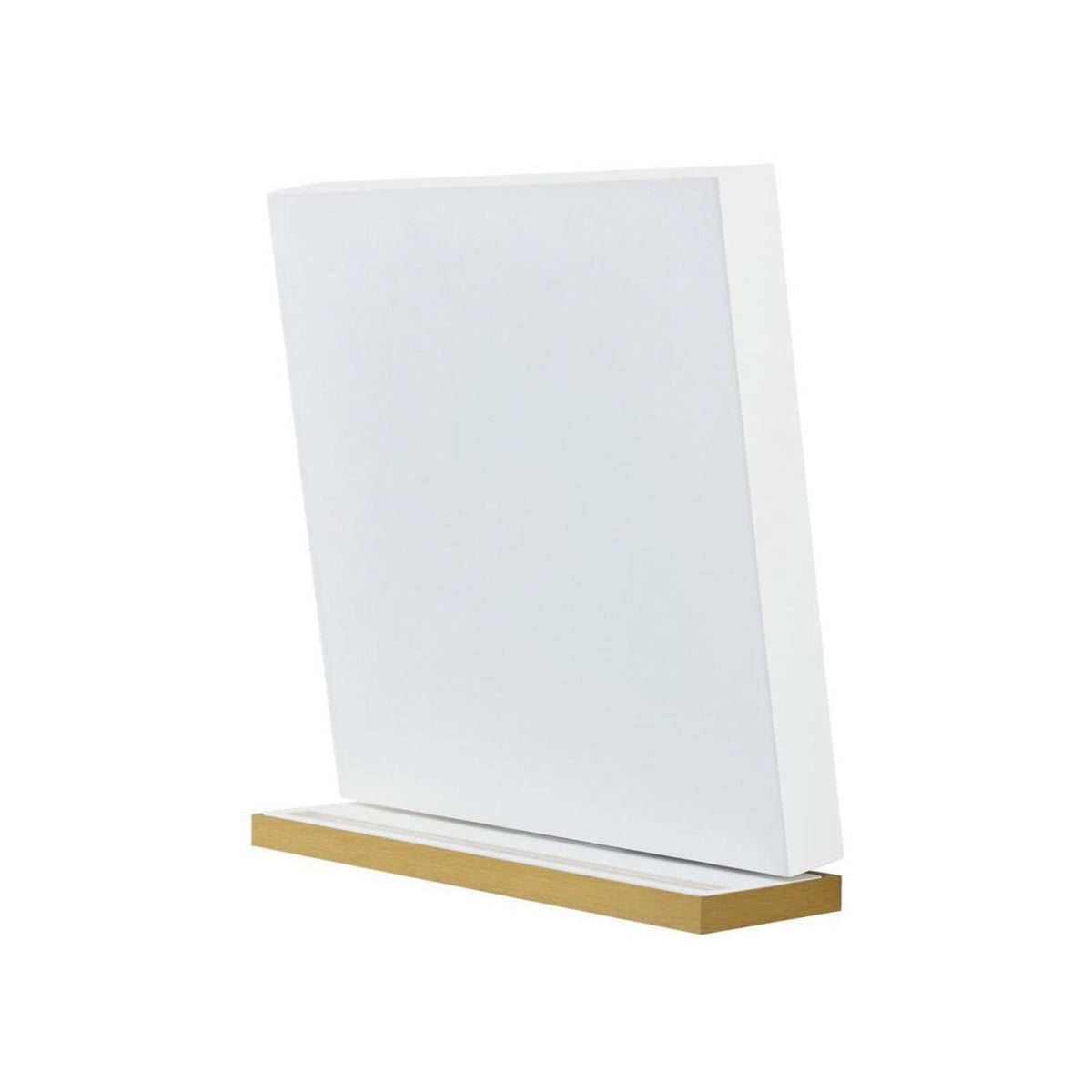 Applique murale LED en aluminium, doré et blanc, hauteur 24,8 cm