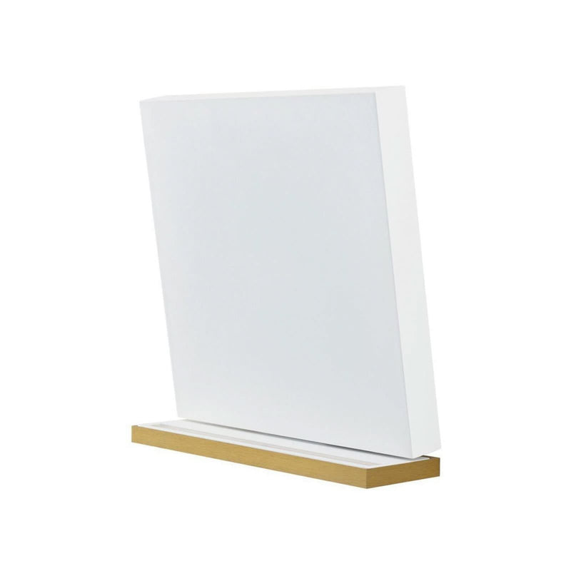 Applique murale LED en aluminium, doré et blanc, hauteur 24,8 cm