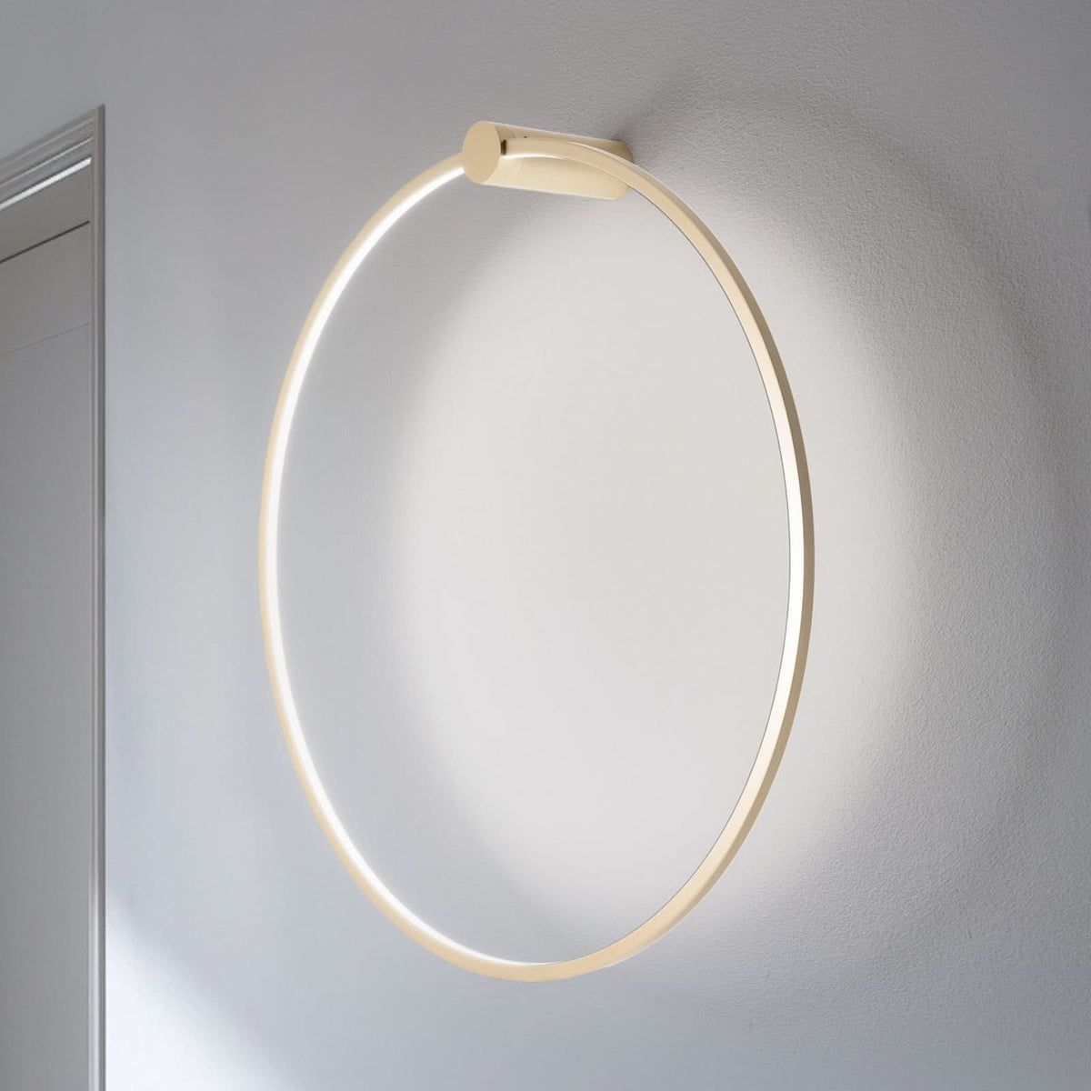 Applique murale LED Saturno en aluminium, doré, Ø 80 cm