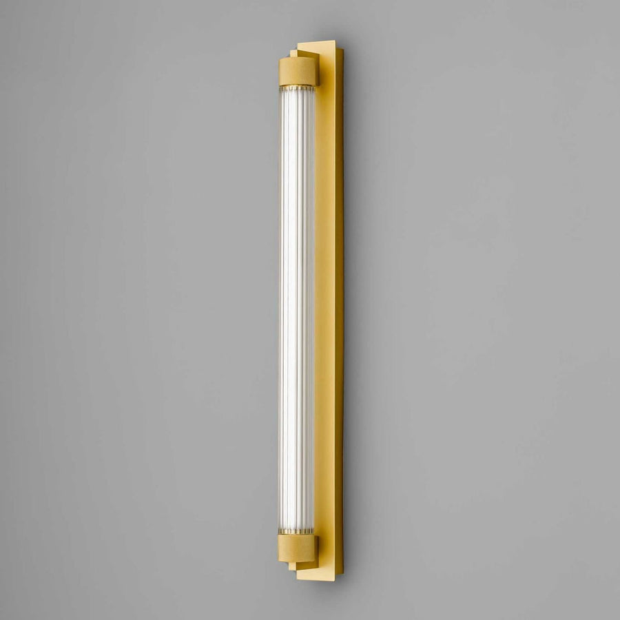 Applique murale LED Charmer en verre, doré, IP44