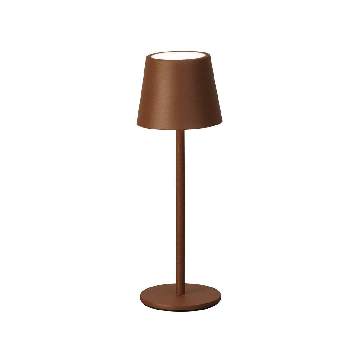 Lampe à poser d'extérieur LED rechargeable Roxi en métal, rouille, Ø 9 cm, IP54