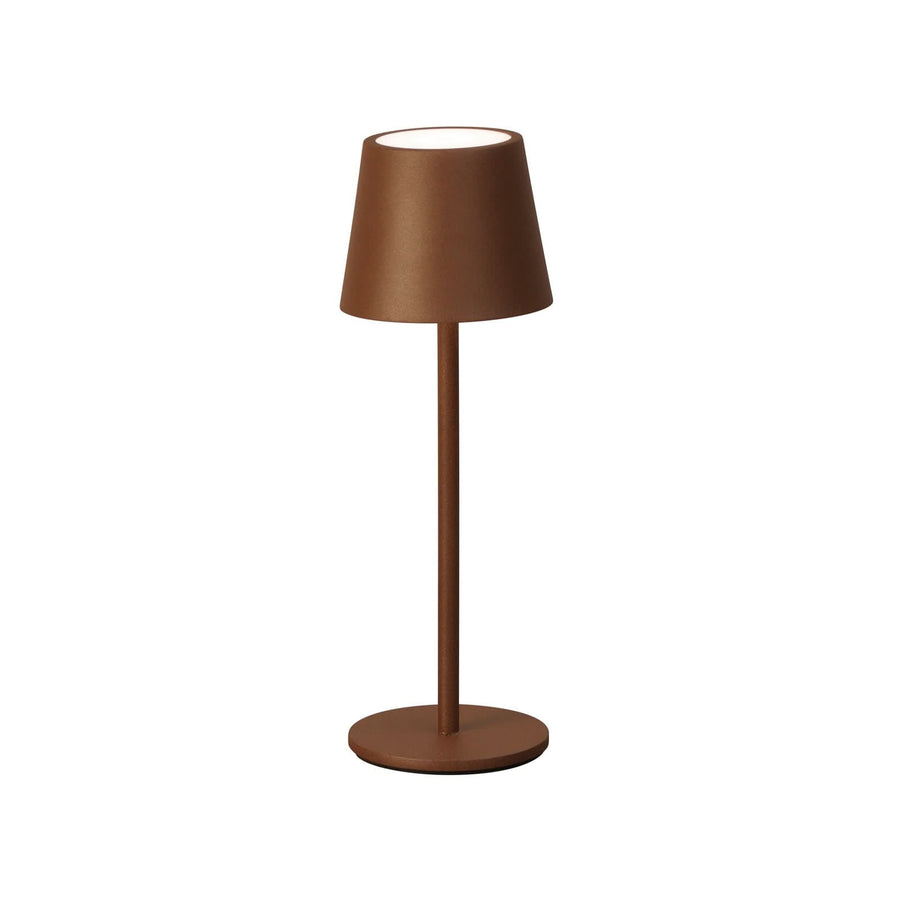 Lampe à poser d'extérieur LED rechargeable Roxi en métal, rouille, Ø 9 cm, IP54
