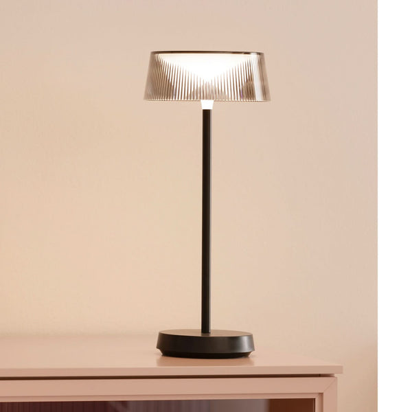 Lampe à poser d'extérieur LED rechargeable Schöner Wohnen Torre en métal, noir, Ø 15,4 cm, IP44