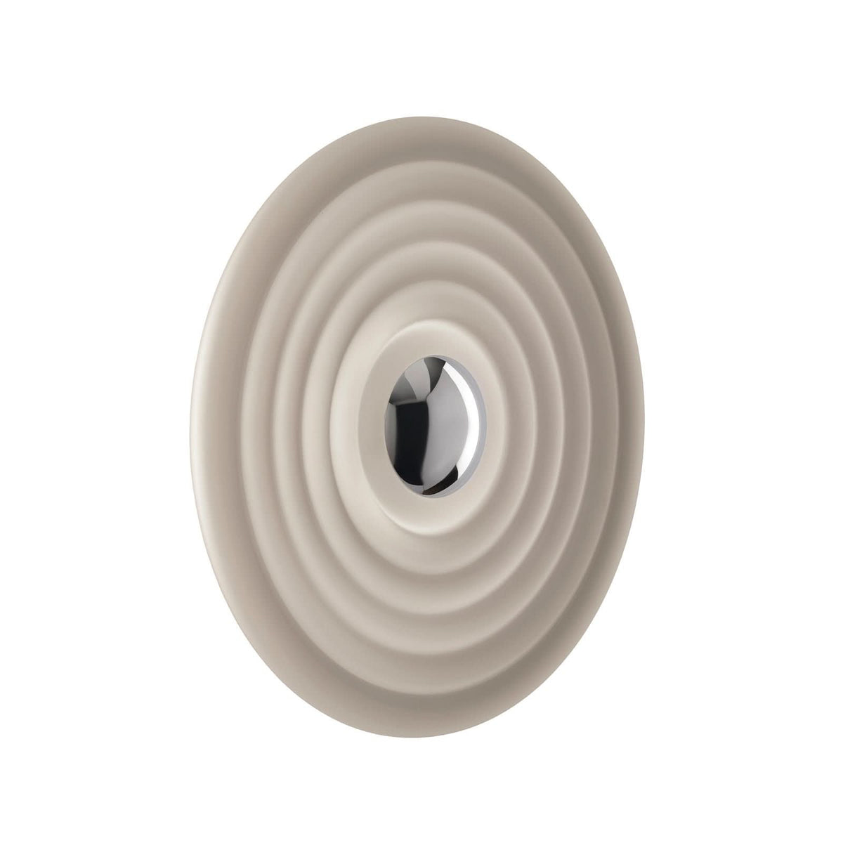 Applique murale LED Press Sphere en verre, blanc satiné, Ø 35 cm