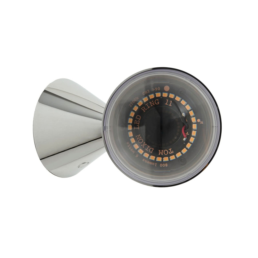Applique murale LED Pose en acier, argenté, hauteur 14,9 cm