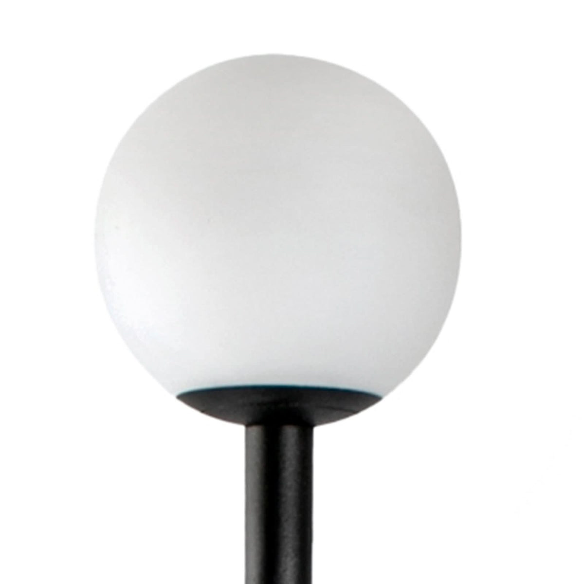 Potelet d'extérieur LED Cuca en verre, noir et blanc, Ø 8,5 cm, IP65