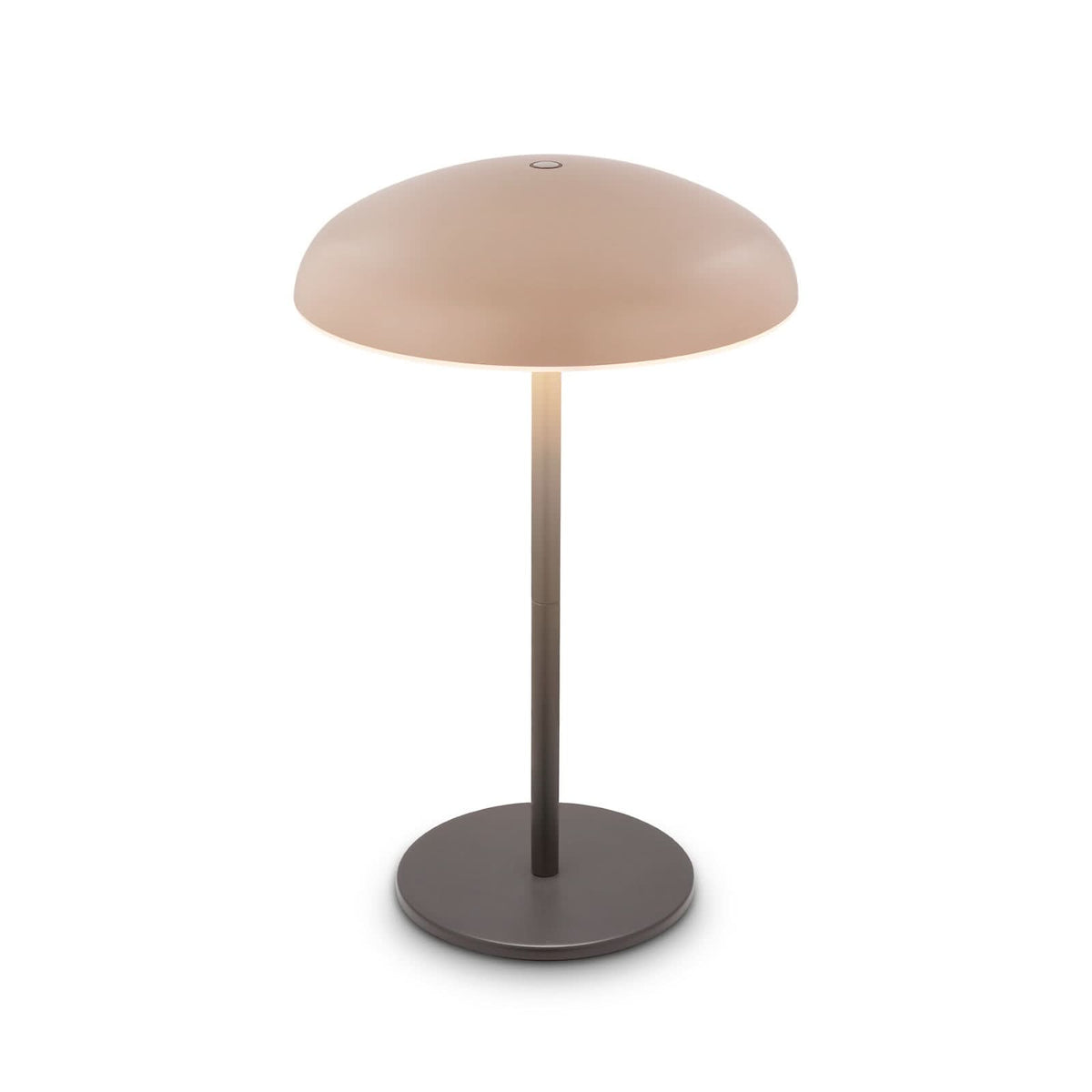 Lampe à poser d'extérieur LED Brilo en métal, anthracite et beige, Ø 19,5 cm, IP44
