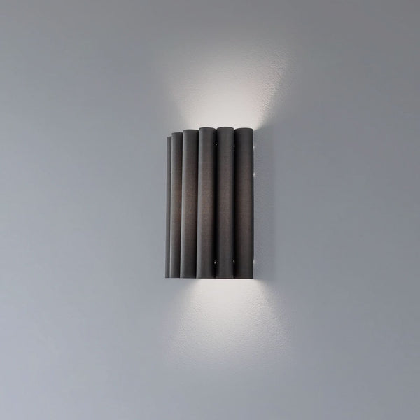 Applique murale Aria, noir, hauteur 30 cm