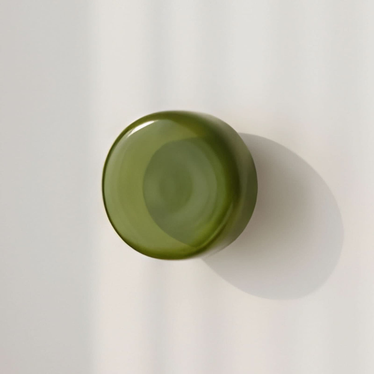 Applique murale BonBon en verre, vert clair, Ø 16 cm